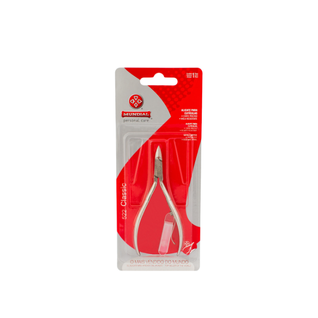 Alicate para Cutículas Clássico / Classic Cuticle Nipper MUNDIAL - 522