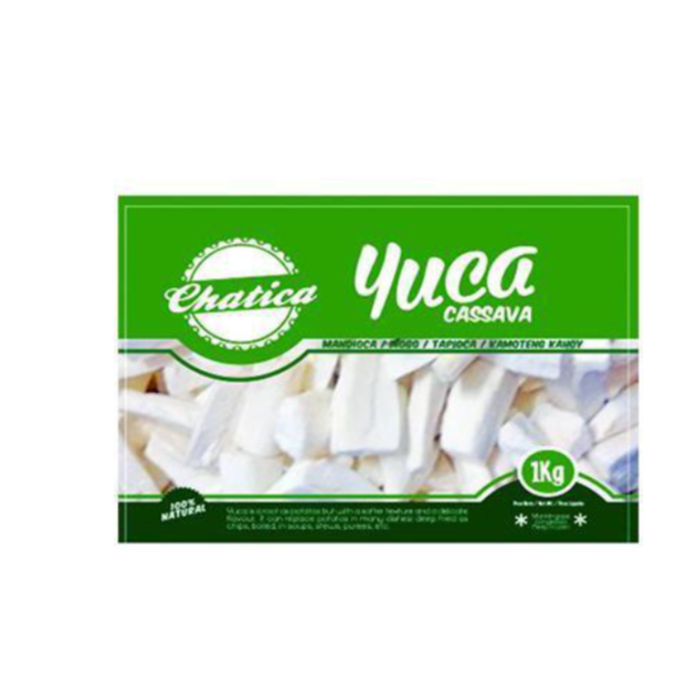 Mandioca Fatiada Congelada / Frozen Cassava Chips CHATICA - 1Kg