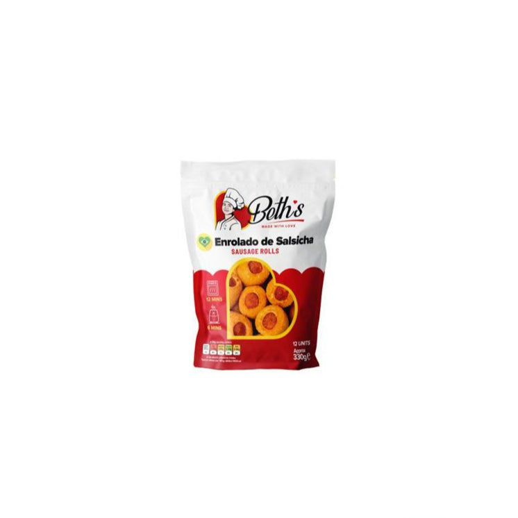 Enroladinho de Salsicha Congelado / Frozen Sausage Roll BETH'S - 12un
