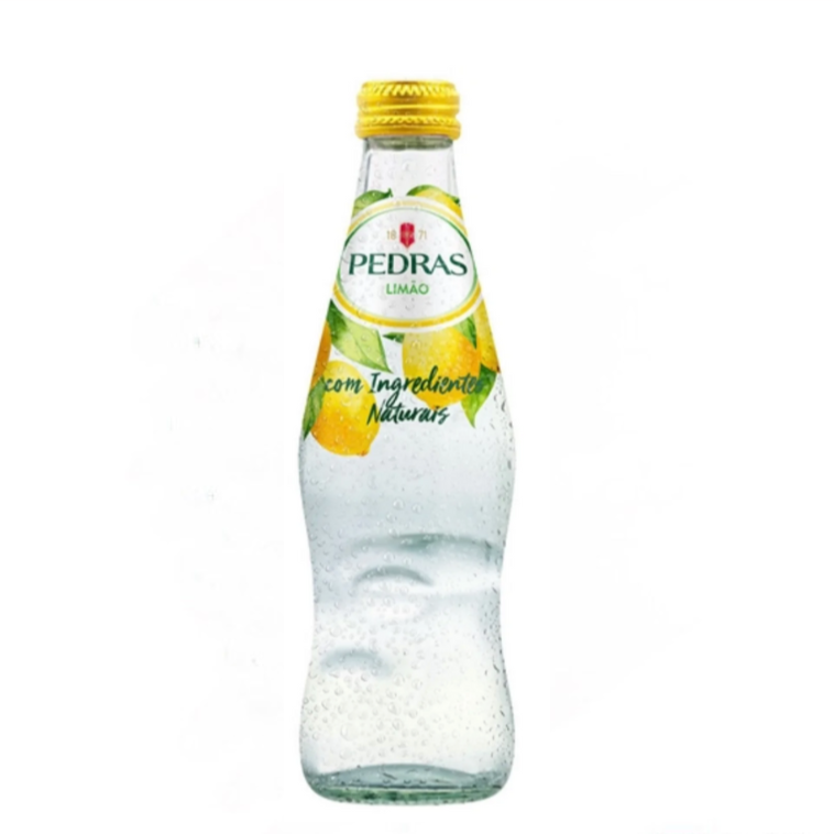 Água com Gás Sabor Limão / Lemon Flavoured Sparkling Water PEDRAS - 250ml
