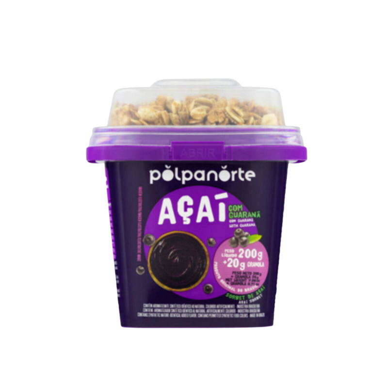 Açai com Guaraná e Granola / Açai with Guaraná and Granola POLPA NORTE - 220g
