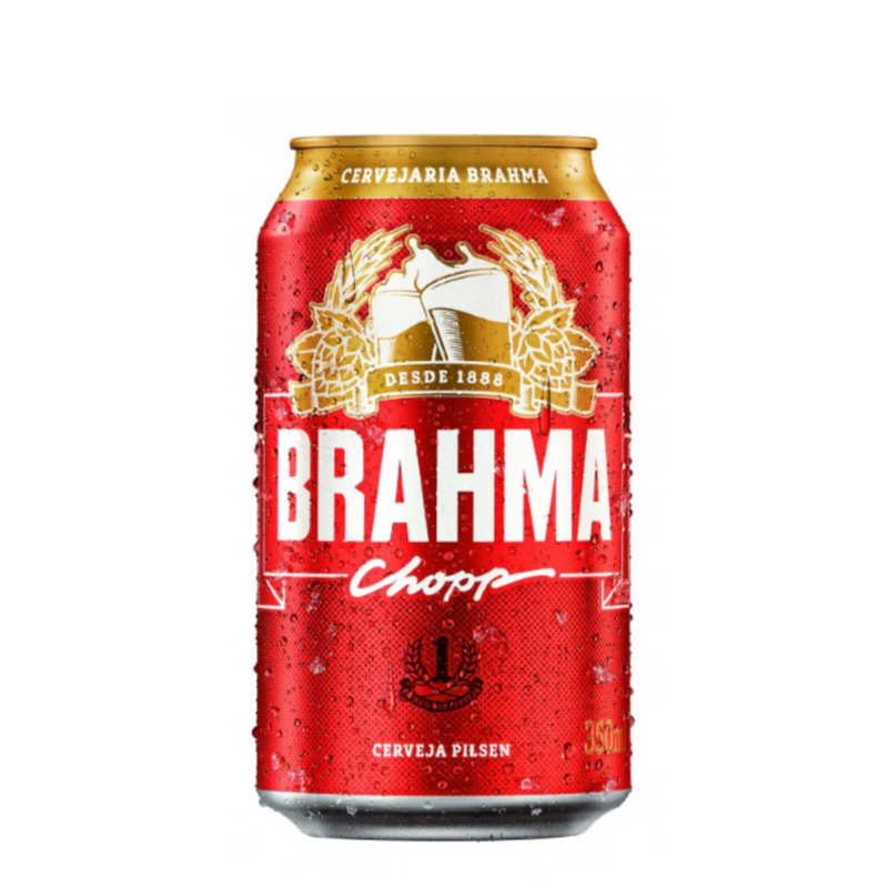 Cerveja Chopp Lata / Beer Chopp BRAHMA - 350ml